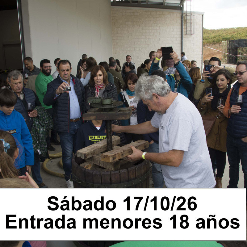 JORNADA DE VENDIMIA - PEÑAFIEL 17 DE OCTUBRE 2026 - ENTRADA MENORES 18 AÑOS